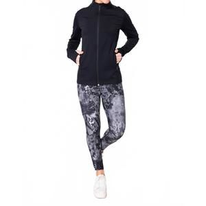 NEW HABITAT on the move solid full zip jacket in black